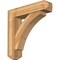 Ekena Millwork Thorton Craftsman Rough Sawn Bracket w/ Offset Brace, Western Red Cedar, 8"W x 34"D x 34"H BKT0806X34X34THR04RWR - alternate 1